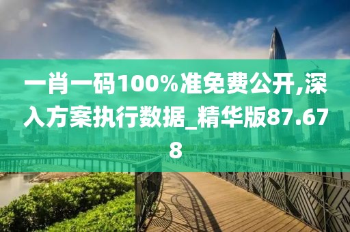 一肖一碼100%準免費公開,深入方案執(zhí)行數據_精華版87.678
