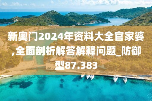新奧門2024年資料大全官家婆,全面剖析解答解釋問題_防御型87.383