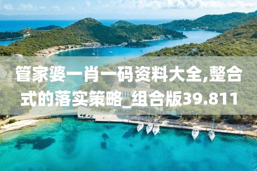管家婆一肖一碼資料大全,整合式的落實(shí)策略_組合版39.811