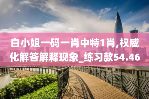白小姐一碼一肖中特1肖,權(quán)威化解答解釋現(xiàn)象_練習(xí)款54.46