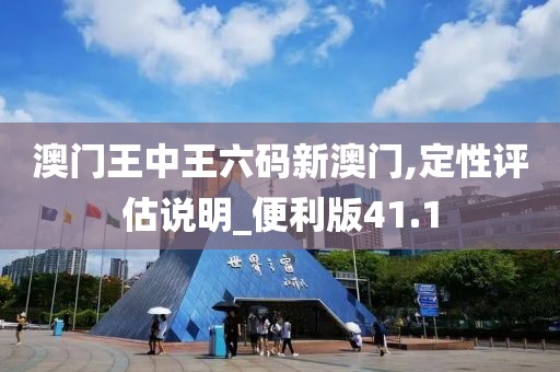 澳門王中王六碼新澳門,定性評(píng)估說(shuō)明_便利版41.1