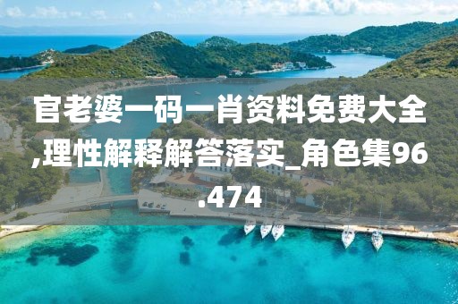 官老婆一碼一肖資料免費大全,理性解釋解答落實_角色集96.474