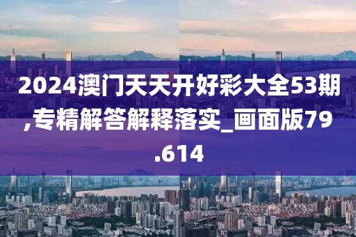 2024澳門天天開好彩大全53期,專精解答解釋落實(shí)_畫面版79.614