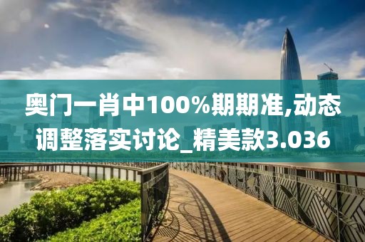 奧門一肖中100%期期準,動態(tài)調(diào)整落實討論_精美款3.036