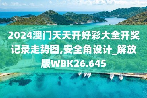 2024澳門天天開好彩大全開獎(jiǎng)記錄走勢圖,安全角設(shè)計(jì)_解放版WBK26.645