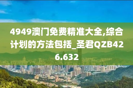 4949澳門免費(fèi)精準(zhǔn)大全,綜合計(jì)劃的方法包括_圣君QZB426.632