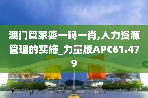澳門(mén)管家婆一碼一肖,人力資源管理的實(shí)施_力量版APC61.479