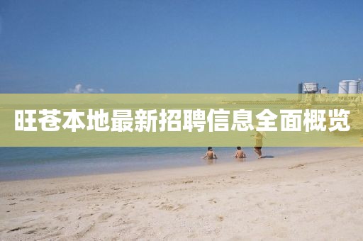 旺蒼本地最新招聘信息全面概覽