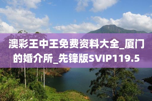 澳彩王中王免費(fèi)資料大全_廈門的婚介所_先鋒版SVIP119.5
