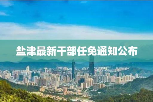 鹽津最新干部任免通知公布