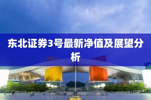 東北證券3號最新凈值及展望分析