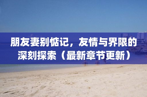 朋友妻別惦記，友情與界限的深刻探索（最新章節(jié)更新）