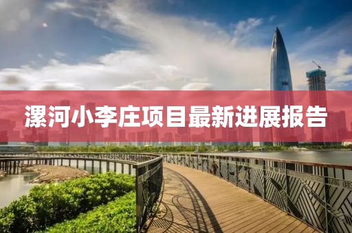 漯河小李莊項目最新進展報告