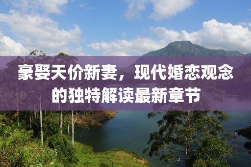 豪娶天價(jià)新妻，現(xiàn)代婚戀觀念的獨(dú)特解讀最新章節(jié)