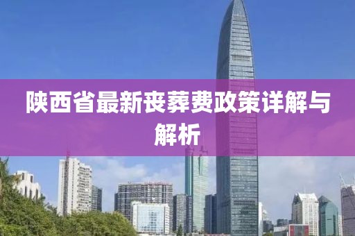 陜西省最新喪葬費(fèi)政策詳解與解析