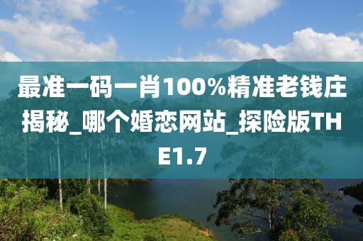 最準(zhǔn)一碼一肖100%精準(zhǔn)老錢(qián)莊揭秘_哪個(gè)婚戀網(wǎng)站_探險(xiǎn)版THE1.7