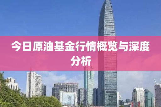 今日原油基金行情概覽與深度分析