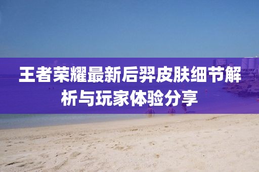 王者榮耀最新后羿皮膚細節(jié)解析與玩家體驗分享