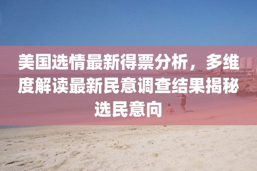 美國(guó)選情最新得票分析，多維度解讀最新民意調(diào)查結(jié)果揭秘選民意向