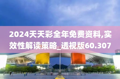 2024天天彩全年免費資料,實效性解讀策略_透視版60.307