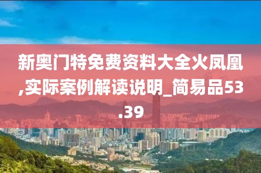 新奧門特免費(fèi)資料大全火鳳凰,實(shí)際案例解讀說(shuō)明_簡(jiǎn)易品53.39