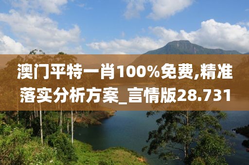 澳門平特一肖100%免費,精準落實分析方案_言情版28.731