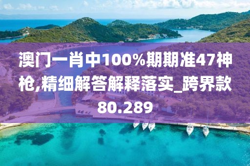 澳門一肖中100%期期準(zhǔn)47神槍,精細(xì)解答解釋落實(shí)_跨界款80.289