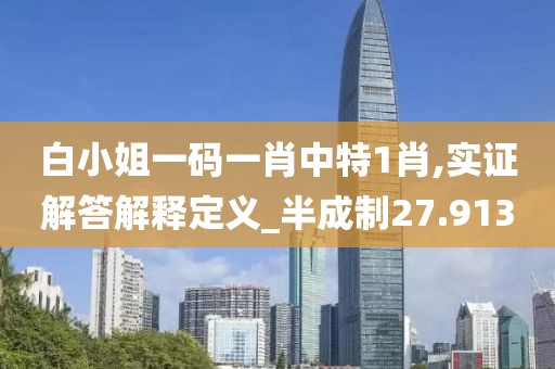 白小姐一碼一肖中特1肖,實證解答解釋定義_半成制27.913