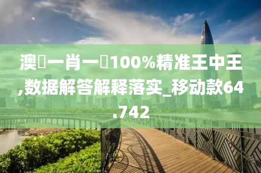 澳門一肖一碼100%精準王中王,數(shù)據(jù)解答解釋落實_移動款64.742