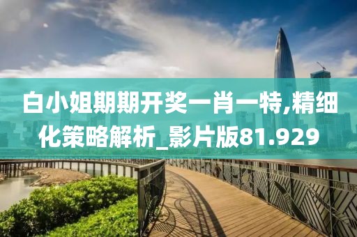 白小姐期期開獎一肖一特,精細化策略解析_影片版81.929