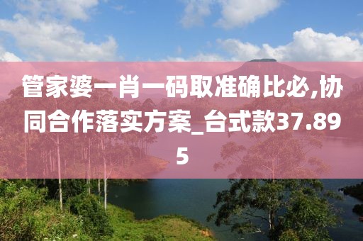 管家婆一肖一碼取準(zhǔn)確比必,協(xié)同合作落實(shí)方案_臺(tái)式款37.895