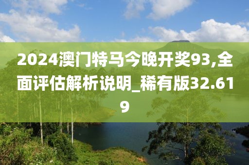 2024澳門特馬今晚開獎(jiǎng)93,全面評(píng)估解析說明_稀有版32.619