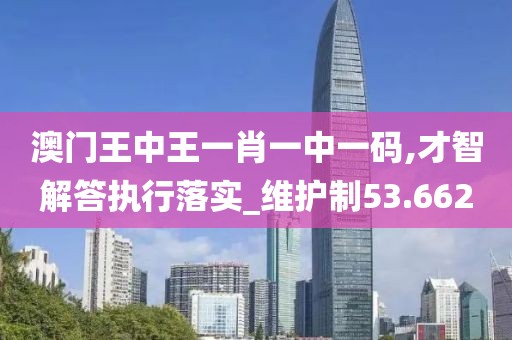 澳門王中王一肖一中一碼,才智解答執(zhí)行落實(shí)_維護(hù)制53.662