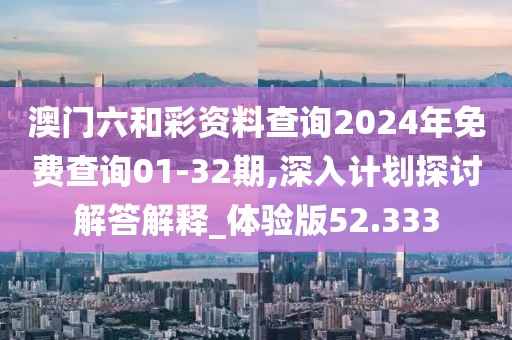 澳門六和彩資料查詢2024年免費(fèi)查詢01-32期,深入計(jì)劃探討解答解釋_體驗(yàn)版52.333