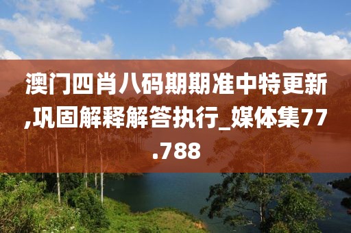 澳門四肖八碼期期準(zhǔn)中特更新,鞏固解釋解答執(zhí)行_媒體集77.788
