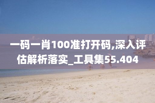 一碼一肖100準(zhǔn)打開(kāi)碼,深入評(píng)估解析落實(shí)_工具集55.404
