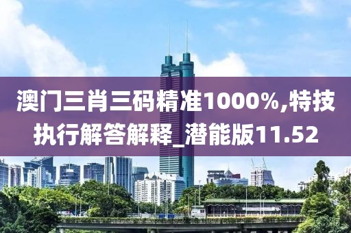 澳門三肖三碼精準1000%,特技執(zhí)行解答解釋_潛能版11.52