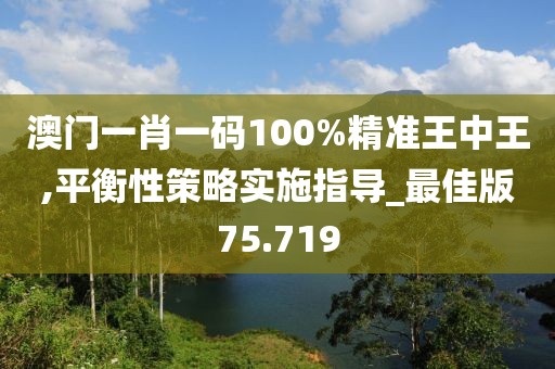 澳門一肖一碼100%精準王中王,平衡性策略實施指導_最佳版75.719