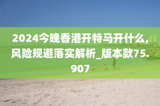 2024今晚香港開(kāi)特馬開(kāi)什么,風(fēng)險(xiǎn)規(guī)避落實(shí)解析_版本款75.907