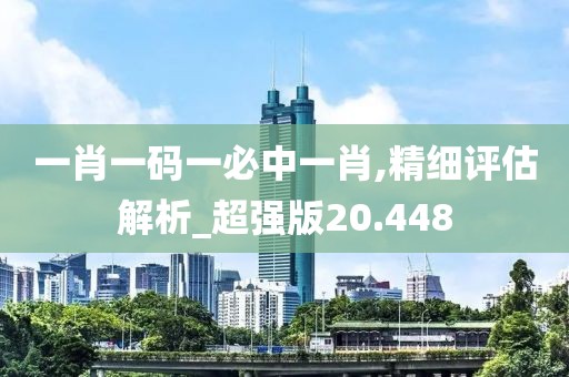 一肖一碼一必中一肖,精細(xì)評(píng)估解析_超強(qiáng)版20.448