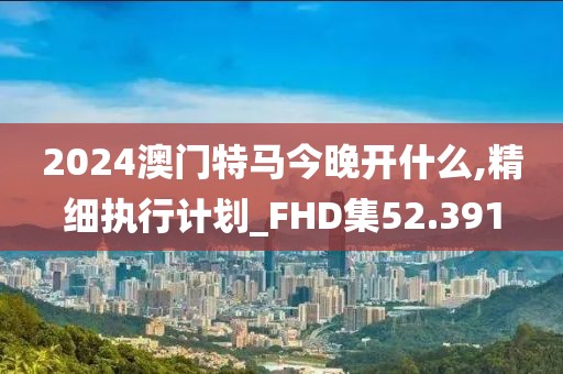 2024澳門特馬今晚開什么,精細(xì)執(zhí)行計劃_FHD集52.391