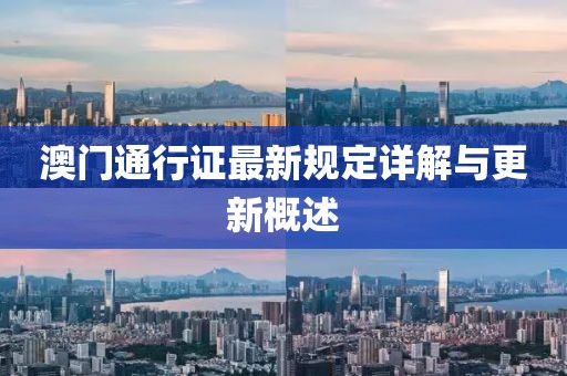 澳門通行證最新規(guī)定詳解與更新概述