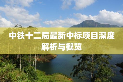 中鐵十二局最新中標(biāo)項(xiàng)目深度解析與概覽