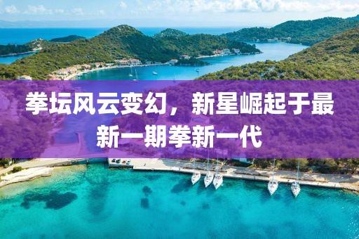 拳壇風(fēng)云變幻，新星崛起于最新一期拳新一代