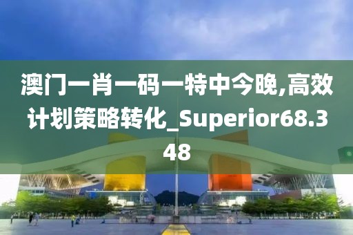 澳門一肖一碼一特中今晚,高效計劃策略轉化_Superior68.348