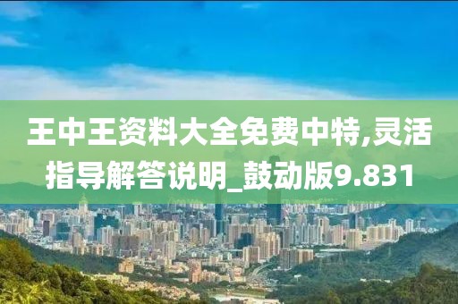 王中王資料大全免費(fèi)中特,靈活指導(dǎo)解答說明_鼓動版9.831