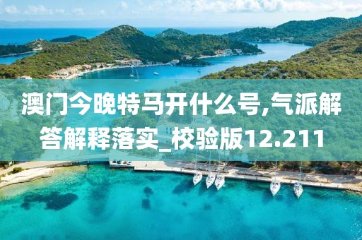澳門今晚特馬開什么號(hào),氣派解答解釋落實(shí)_校驗(yàn)版12.211