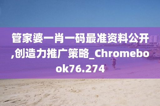 管家婆一肖一碼最準(zhǔn)資料公開,創(chuàng)造力推廣策略_Chromebook76.274