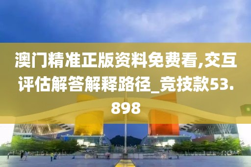 澳門精準(zhǔn)正版資料免費看,交互評估解答解釋路徑_競技款53.898