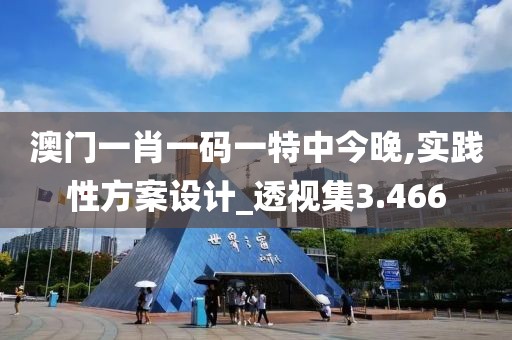 澳門一肖一碼一特中今晚,實踐性方案設計_透視集3.466